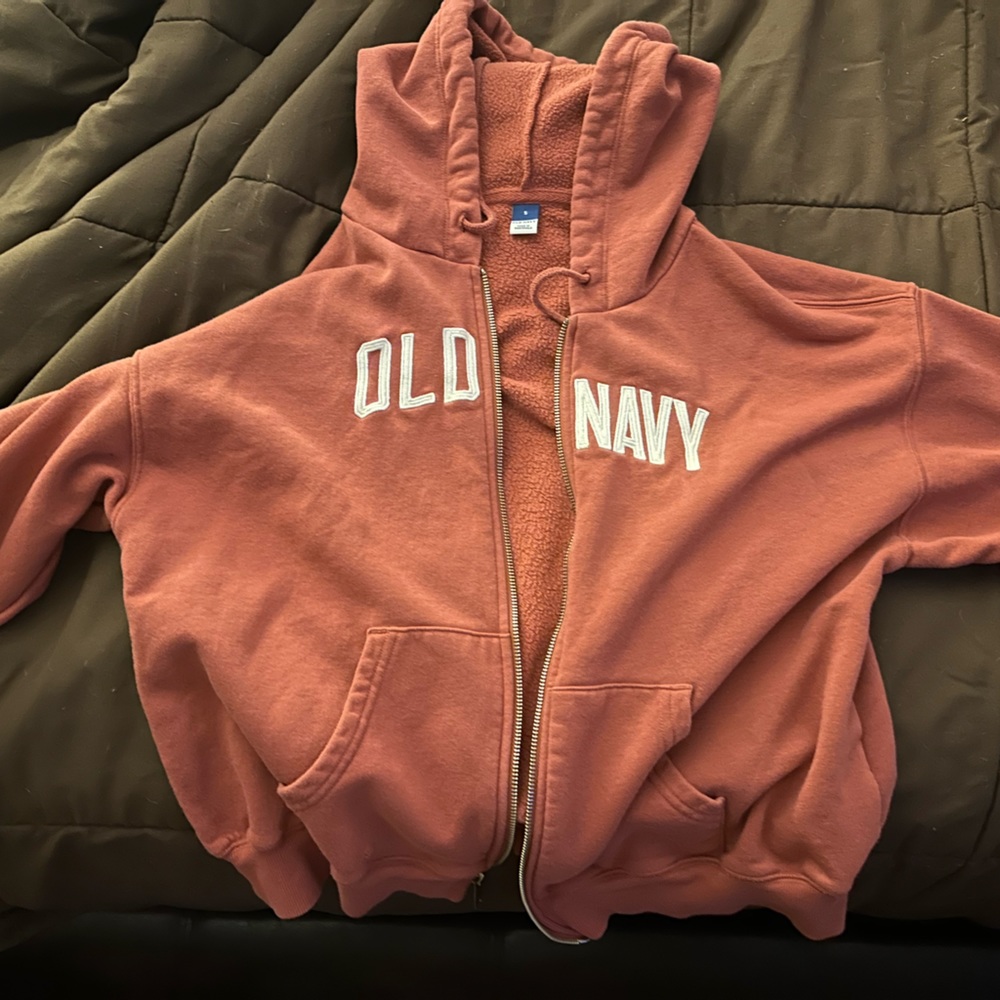 Old Navy zip-up.. don’t have the room for it. In great condition, worn slightly.